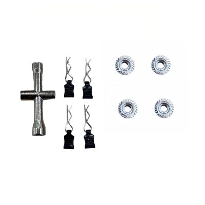 4 Pcs M4 Flange Nuts Aluminum fof RC Car 2218 2230 Wheels