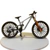Generisch Universal Finger Bicycle Model, 1:10 Mountain Bike Model Toy, Finger Mountain Bike Model Decoration, Miniature Finger Bike, Mini Bending Bicycle Model (White-37) view 2