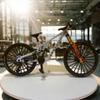 Generisch Universal Finger Bicycle Model, 1:10 Mountain Bike Model Toy, Finger Mountain Bike Model Decoration, Miniature Finger Bike, Mini Bending Bicycle Model (White-37) view 4