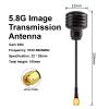 FPV Antenna 150mm 5.8GHz High Gain 3.5dBi Antenna SMA Plug for RC FPV Racing Freestyle Drones (4dbi) view 3