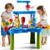 JUKUDAHU 3-Tier Sand and Water Table Toys for Kids Aged 3 4 5 6 7 8, Outdoor Activity Playset Sensory Play Table with Beach Toys Accessories Water Waterfall, Birthday Gifts for Toddlers 3-4 3-5 4-6 view 1