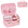OCHEAL Initial Makeup Bag,Pink Travel Makeup Organizer Case Beauty Toiletry Cosmetic Bag with Rainbow, Trendy Stuff Personalized Gifts for Women and Girls-T view 1
