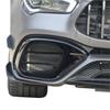 2020 To Up Compatible With MercedeBen CLA W118 C118 Cla45 AMG Front Lip Bumper Side Hood Fog Lamp Light Cover Spoiler Air Vent Frame Trim(A set Gloss Black) view 4