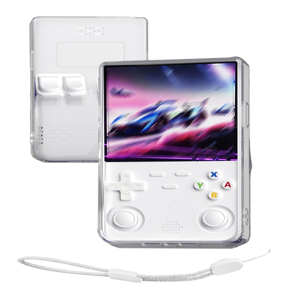 Compatible with R36 Ultra Retro Handheld Game Console,UYRUREL Soft and Skin Friendly TPU Material, Shock-Absorbing and Anti Drop Protection Shell,Clear