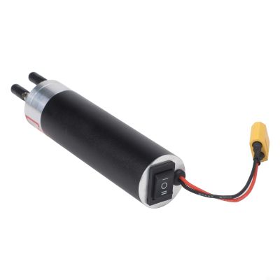 Electric Gear Oil for Model Aircraft with Forward and Reverse Function, 4-12V Voltage-Stabilized Fuel, All-Metal CNC Waterproof Design, Compatible with Mini Water, Black 10.7cm(B)