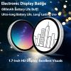 Digital Badge Pin, Electronic Badge Digital Display Pin, 1.7" HD Display Screen with Digitals Badges Photo Video Gif Displays Screen Displays Photos,for Anime & Fan Support (#Blue) view 2