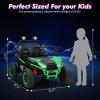 24V Power Wheel for Big Kids 3-8, 2 Seater Electric Car with Parent Remote Control, 400W All-Terrain UTV, Bluetooth Music & LED Lights, Ride on Car Toy for Grass view 4