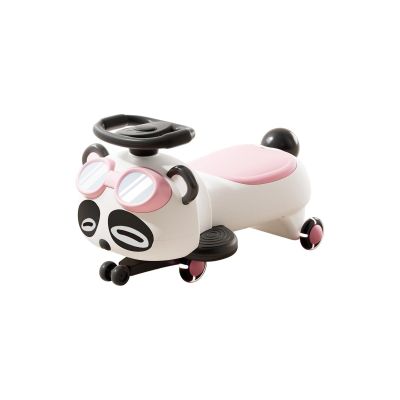 Wiggle Scooter Wiggle Car with Pedal Swing Cars with Under Seat Storage Anti-Rollover Flashing Wheels Lights and Music(Pink)