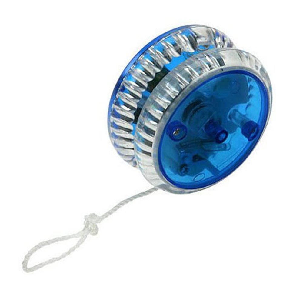 Professional Yoyo 1.57x2.36 inch LED Plastic Trick Yoyo Cartoon Responsive Portable for Kids Adults Blue