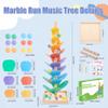 Marble Run Wooden Music Tree Montessori Toys Marble Runs for Kids 4-8 view 2