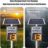 Solar Powered Speed Display Radar Traffic Sign - Flashing Speed Limit Sign with Accessories, Road Speed Tracking & Warning for Roadway Safety(19.7x27.6in) view 2