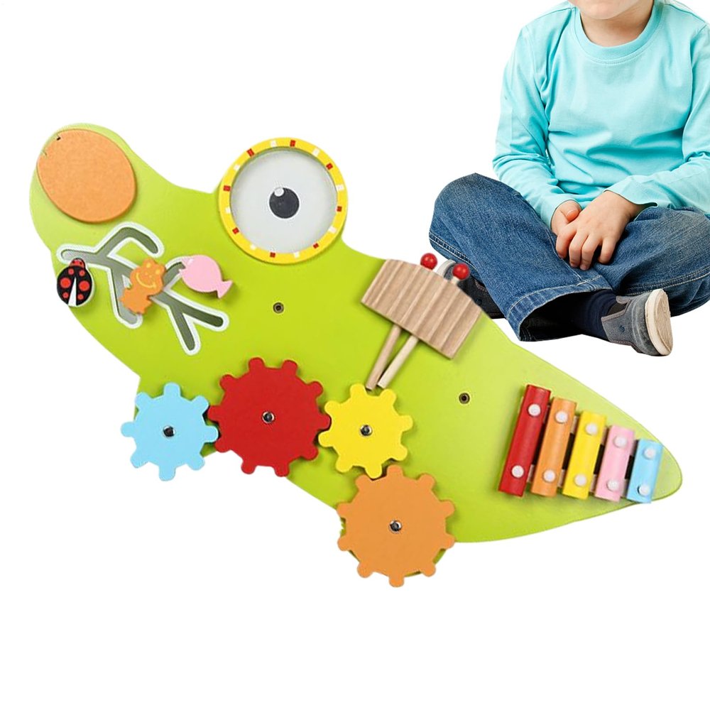 Sensory Wall Module, Cognitive Growth Station, Splinter-Free Sanded Finish for Child Safety, Eco-Friendly Sustainable Timber Material for Longevity, Engagement-Boosting Installation