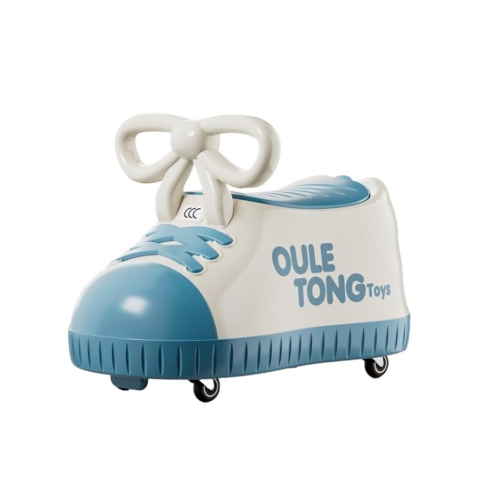 Wiggle Scooter Ride On Toys Wiggle Car with Under Seat Storage 4 Universal Wheels Anti-Rollover, for Indoor Outdoor(Blue)