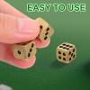 Angoily 6 Pcs Brass Dice Set Solid Metal 6 Sided Dice for Gaming Board Games Role Playing Game Math Teaching and Party Decor 0.43 Inch view 3