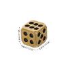 Angoily 6 Pcs Brass Dice Set Solid Metal 6 Sided Dice for Gaming Board Games Role Playing Game Math Teaching and Party Decor 0.43 Inch view 4