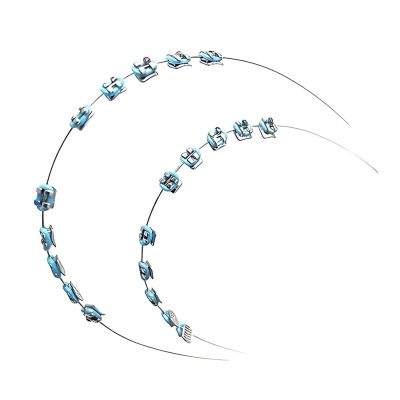 BOSREROY Costume Decorative Braces: Blue Fashion Metal Tooth