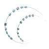 BOSREROY Costume Decorative Braces: Blue Fashion Metal Tooth view 1