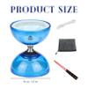 Chinese Yoyo 5 Bearings Diabolo with Sticks & String & Guide Book & Net Bag Yo Yo for Kids Adults Fitness Tricks view 3