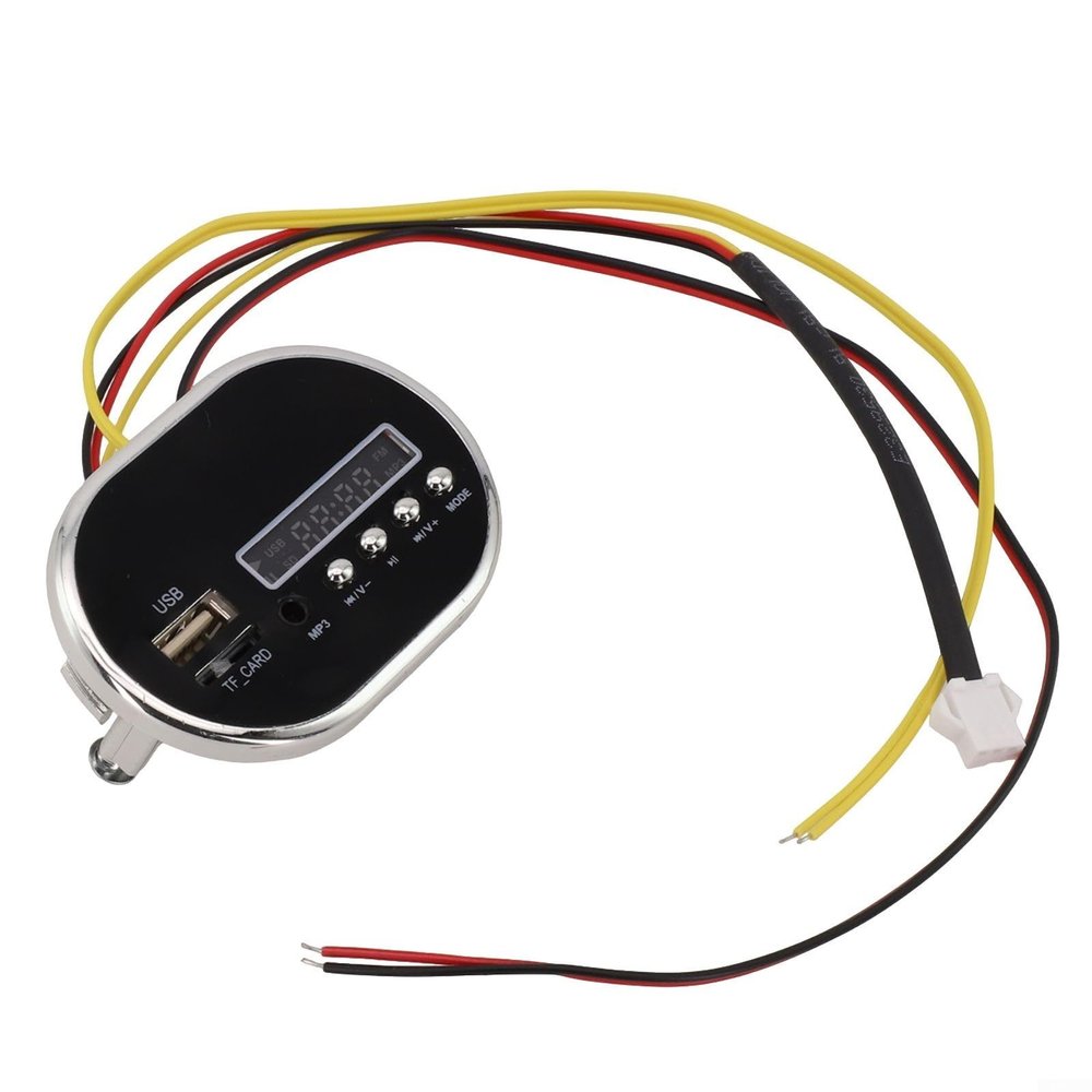 12V Children's Electric Ride-On Car Music Board with USB Interface, MP3 Player Circuit Display, Plastic and Metal Stroller Accessory(No.2 12V)