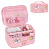 OCHEAL Initial Makeup Bag,Pink Travel Makeup Organizer Case Beauty Toiletry Cosmetic Bag with Rainbow, Trendy Stuff Personalized Gifts for Women and Girls-G view 1
