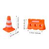 FAVOMOTO 48PCS Mini Traffic Cones, Orange Construction Cones Miniature Sports Training Roadblock Toy Traffic Scene Models for Sand Table Kids Early Cognitive Learning view 2