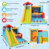 AKEYDIY Bounce House, Inflatable Bounce House for Kids 3-12, Obstacle Bouncy House with Slide, Trampoline, Ball Pit, Basketball Hoop, Target, Climbing, Tunnel, Indoor Outdoor, 450W Blower view 2