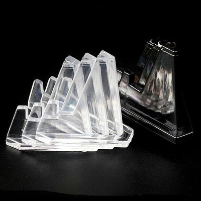 20 Pack Coin Display Stand for Coin Collecting - Clear Plastic Round and Square Capsules Holder Easel, Small Organizer Storage Tray
