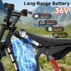 36V Electric Dirt Bike for Kids, 700W Peak Electric Motorcycle, 3 Speeds, 15.5 MPH & 13.7 Miles, Headlight & Rainbow Ambient Lights, Pro Suspension Off-Road Ride On Gift for Kids Ages 5-12, Purple view 3