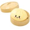 Giant Dumpling Squishy, Mystery Dumpling Squishy, 4 Inch Jumbo Dumpling Stress Ball, Rainbow Mystery Squishys Bun, Anxiety Relief Fidget, Soft Squeeze Decompression Dough (Yellow) view 1