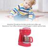 Oreilet Toy Coffee Maker, Coffee Maker Machine Kitchen Appliance with 2 Cups, Pretend Playing Toddler Playset for Girls Boys view 3
