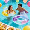 2PCS 30IN Inflatable Swim Tube Raft with Summer Fruits Painting,Pool for Swimming Pool Floaties Birthday Beach Swimming Shower Party Decorations (Crown) view 1