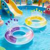 2PCS 30IN Inflatable Swim Tube Raft with Summer Fruits Painting,Pool for Swimming Pool Floaties Birthday Beach Swimming Shower Party Decorations (Crown) view 4