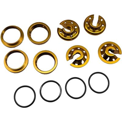 Associated 42399 Enduro Shock Collars and Spring Cups Gold