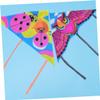 10pcs 60cm Waterproof Brim Triangle Kites for Outdoor Flying Cartoon Style Suitable for Park Garden Play Style view 3