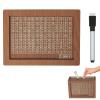 2026 New Cash Vault Wooden Savings Box, Upgraded Reusable Wooden Saving Challenge Box with Wipeable Acrylic Board for All Ages Saving Targets, Coin Bank for Financial Learning (3K) view 1
