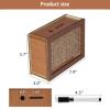 2026 New Cash Vault Wooden Savings Box, Upgraded Reusable Wooden Saving Challenge Box with Wipeable Acrylic Board for All Ages Saving Targets, Coin Bank for Financial Learning (3K) view 2