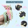 9.2 Inch 3D Printed Peacock Toy,Articulated Flexible 3D Printed Animal Decor,3D Printed Phoenix Bird,Interesting Toys for Autism/ADHD,Fidget Toys, Executive Desk Animals Toy (Blue Violet) view 3