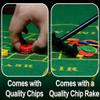 Layver Roulette Wheel Game Set, Includes 10" Roulette Wheel, 60Chips, 2Balls and Chip Rake, Perfect for Parties and Holidays, Get for a Fun Casino Night view 3