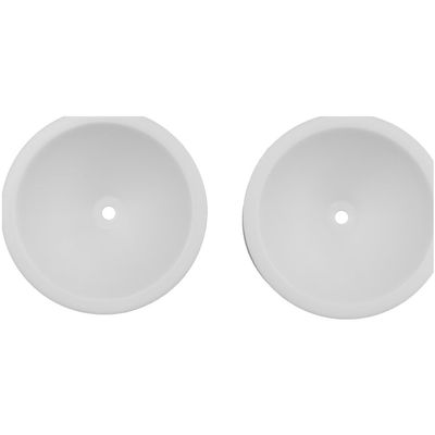 Associated 7863 2.2 inch Truck Rear Wheels White - pin drive - no hex