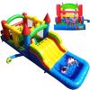 23FT Commercial Inflatable Obstacle Course Bounce House for Kids, 100% PVC Commercial Bounce House Water Slides with Blower, Heavy Duty Quality, Outdoor Party (23x8x9FT) view 1