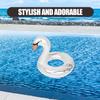 BESPORTBLE Inflatable White Goose Swim Ring for Adults, Cute Pool Float with Pearl Finish, Water Float for Pool, Beach, and Lake Leisure view 3