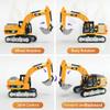 Vecktodisy 1/64 Scale RC Excavator, Metal Mini Remote Control Excavator with APP Bluetooth Control, Programmable Construction Toy, USB Rechargeable, Lights & Sound, for Kids & Adults view 3