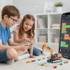 Vecktodisy 1/64 Scale RC Excavator, Metal Mini Remote Control Excavator with APP Bluetooth Control, Programmable Construction Toy, USB Rechargeable, Lights & Sound, for Kids & Adults view 4