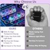 2 Pcs Keyboard Fidget Toy, Keyboard Clicker Fidget Light Up, Loud Decompression Button Finger Clicker Toys, Keychain 4-in-1 with Heart Keycaps, for Adult to Relief Stress view 3