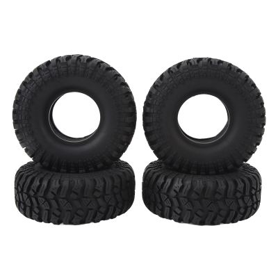4PCS RC Crawler Tire 1/10 115mm Diameter Rubber Climbing Car Wheel, Replacement Tires with Excellent Traction for SCX10 and Universal 1/10 RC Off - Road Vehicles