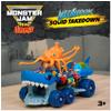 Monster Jam Mini Jams Megalodon Squid Takedown Monster Trucks Playset view 2