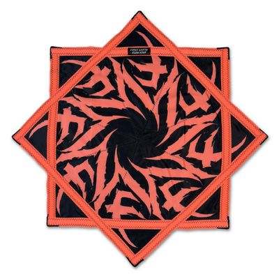 First Earth Flow Star - Dapo Star - Flow Toy Tempest - Neon Peach (UV), 25.5" - Regular