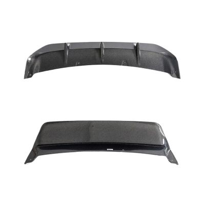 Carbon Fiber Car Rear Bumper Diffuser Lip Spoiler Compatible For Lexus RC F Base Coupe 2-Door 2015-2018 Auto Rear Diffuser Apron Guard