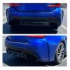 Carbon Fiber Car Rear Bumper Diffuser Lip Spoiler Compatible For Lexus RC F Base Coupe 2-Door 2015-2018 Auto Rear Diffuser Apron Guard view 3