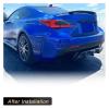 Carbon Fiber Car Rear Bumper Diffuser Lip Spoiler Compatible For Lexus RC F Base Coupe 2-Door 2015-2018 Auto Rear Diffuser Apron Guard view 4